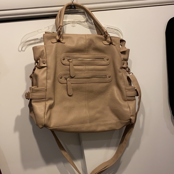 Like New Tan Satchel with shoulder strap and gold hardware. - Picture 3 of 7